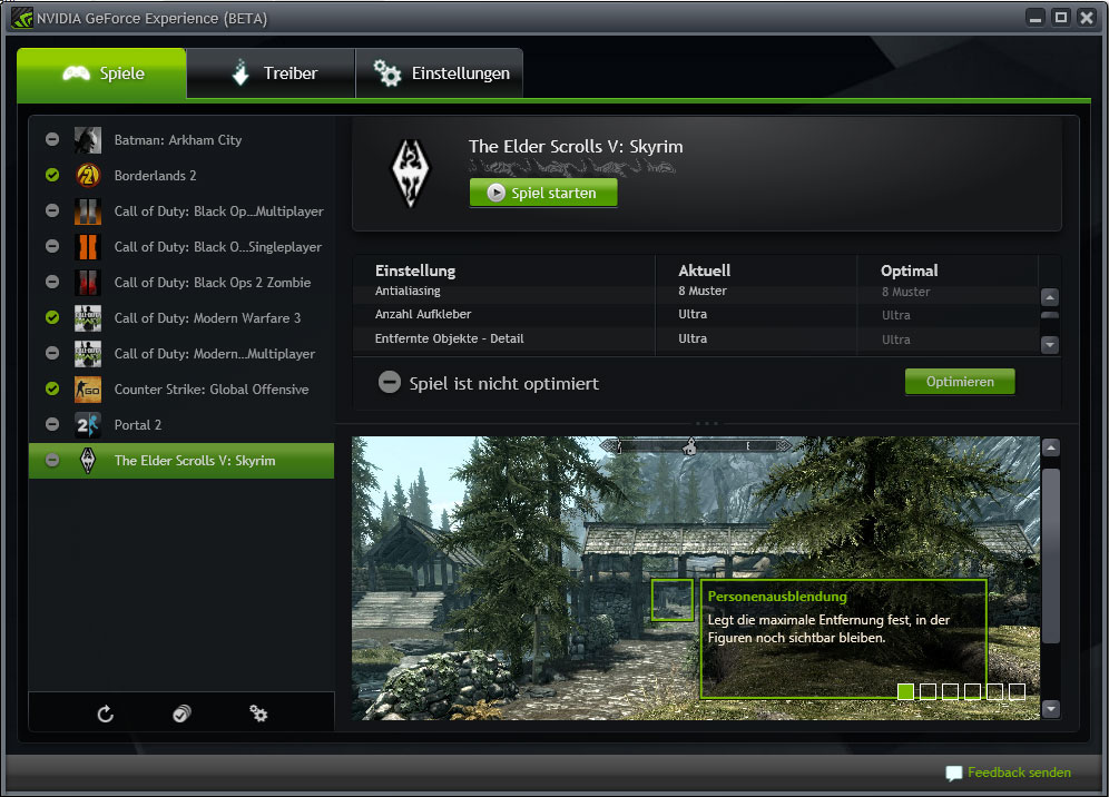 GeForce Experience Bild