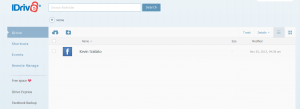 Facebook Backup mit IDrive