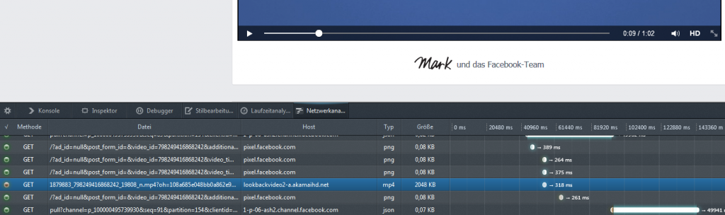 facebook lookback speichern mit firefox bild