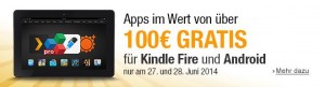 Apps im Wert von über 100 EUR gratis für Kindle Fire und Android
