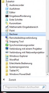 windows-taschenrechner-finden