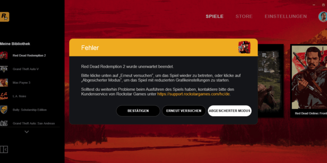 red-dead-redemption2-wurde-unerwartet-beendet-fehler-beheben-header