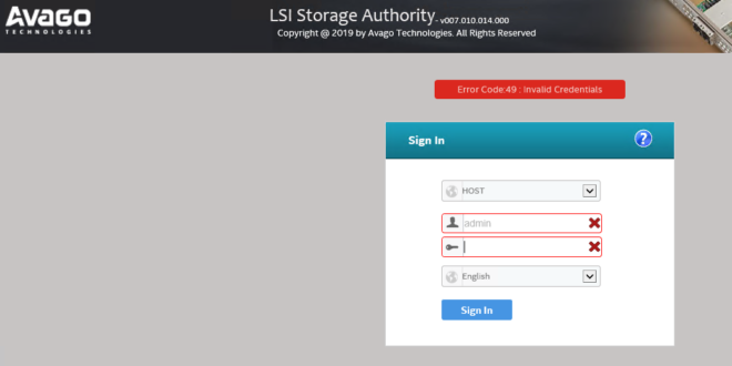 lsi_storage-authority_error_code_49_fehler_beheben